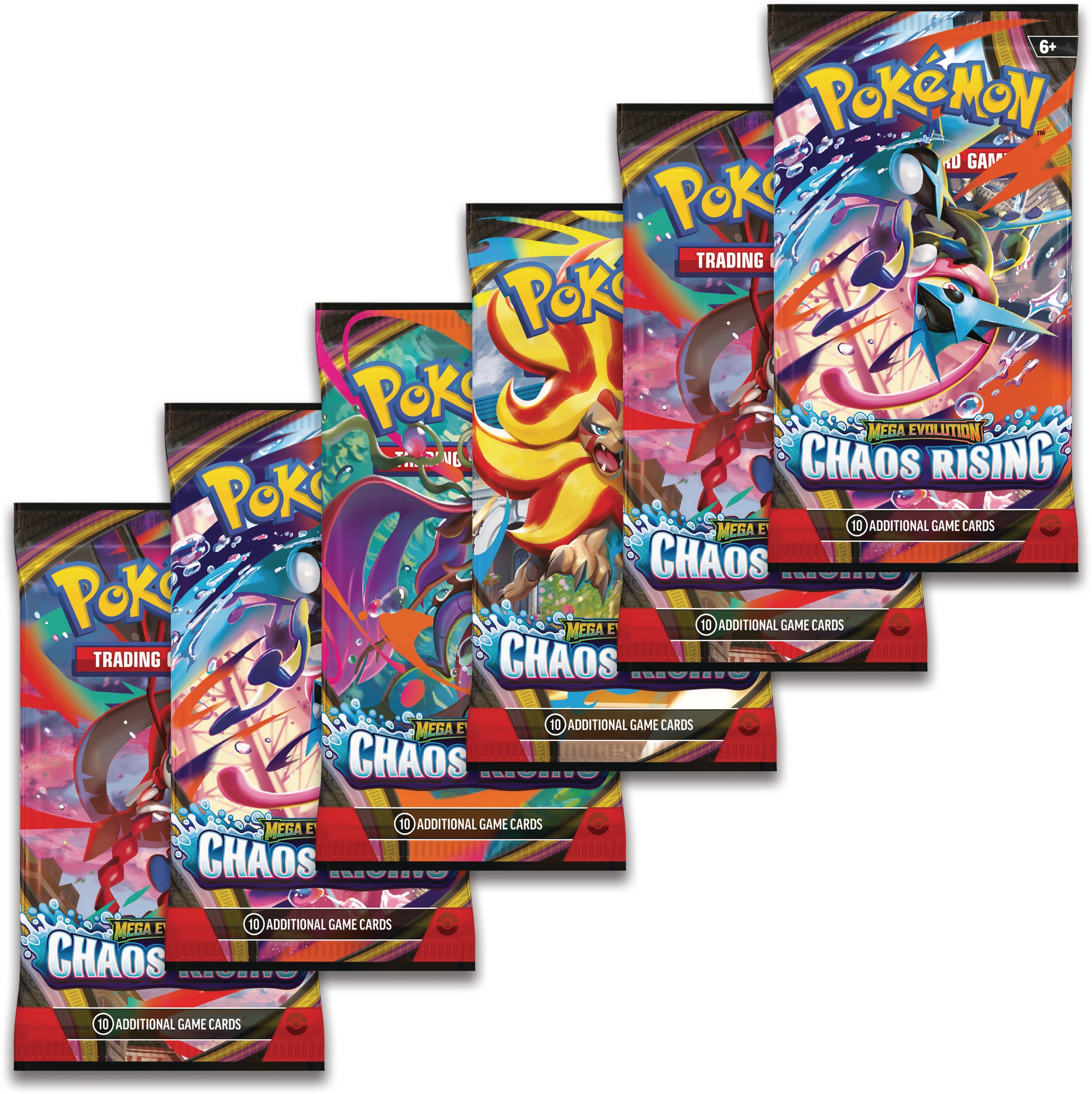 Pokemon Mega Evolution 4 Chaos Rising Booster Bundle - Norli Bokhandel
